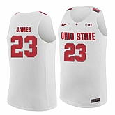 Ohio State Buckeyes #23 Lebron James White College Basketball Jersey Dzhi,baseball caps,new era cap wholesale,wholesale hats